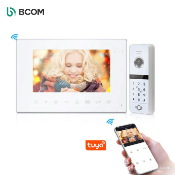 Bcom livraison rapide sonnettes vido 7&quot; TFT LCD système d&#39;interphone vidéo à bouton tactile